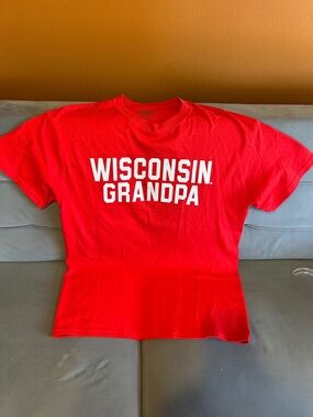 Blue 84 Red "Wisconsin Grandpa" Short Sleeve Tee - Size Medium